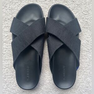 Rothy's Weekend Black Slide Sandals